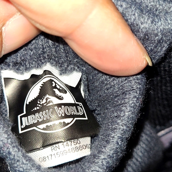 Boys 2-PC Jurassic World Camo Beanie Hat w/Solid Green Gloves NWT - Picture 9 of 10